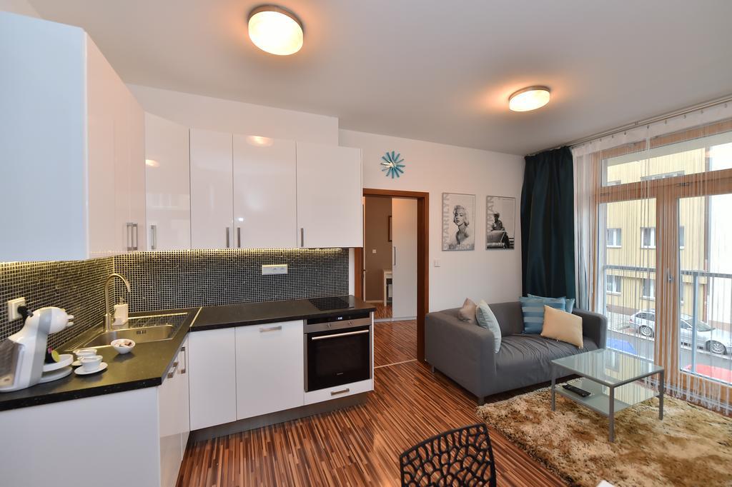 Apartments Palmovka Prag Rum bild